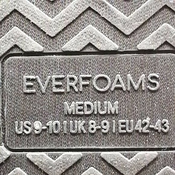 Everfoams Mens Flat Heel Thong Slipper‎ Cushioned Insole Navy Blue Sz M 9-10 - Picture 9 of 9